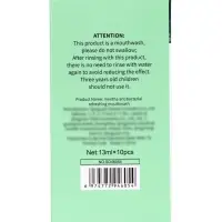 Ополаскиватель для полости рта антибактериальный SADOER, мята, 10 шт. по 13 мл