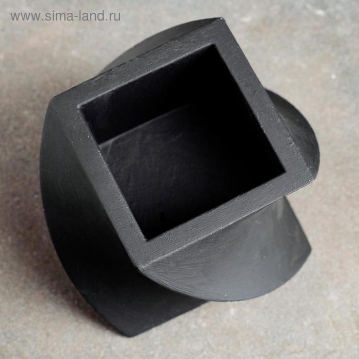 Кашпо Башня черное12 х 12 х 10 см Кашпо Башня черное12 х 12 х 10 см