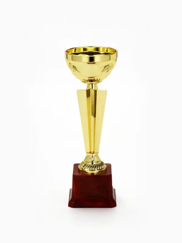 Кубок 196С, наградная фигура, золото, подставка пластик, 23.6&times;7.5&times;7.5 см
