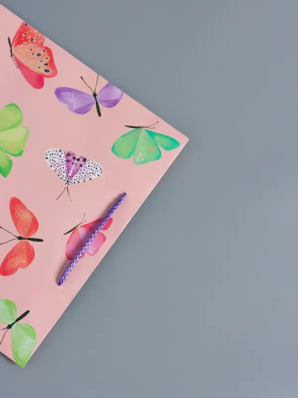 Пакет подарочный "Крылья счастья" ламинированный 26 х 12 х 32 см