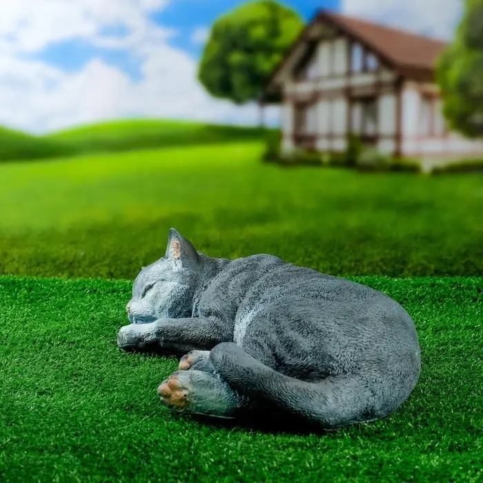 Садовая фигура из полистоуна &laquo;Кот Кузя&raquo;, 13&times;24&times;40 см