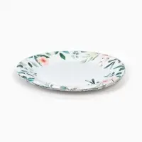 Тарелка одноразовая бумажная &laquo;Цветы&raquo;, 18 см