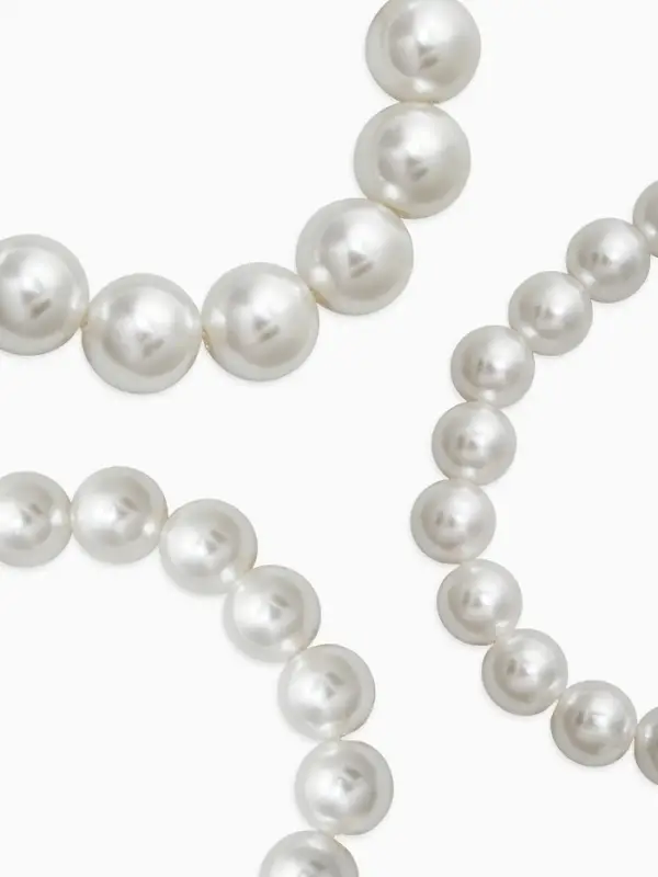 Браслет &laquo;Бусины жемчуга&raquo;, набор 3 шт. d=8 см, №10.12.14, белый