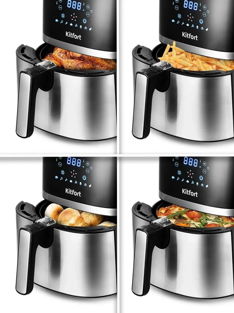 Аэрогриль электрический для дома КТ-2221 - 3.3 л - 1500 Вт