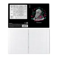 Тетрадь предметная, 48 листов, клетка, БИОЛОГИЯ, ErichKrause "Persons", пластиковая обложка шелкография, блок офсет белизна 100%, инфо-блок