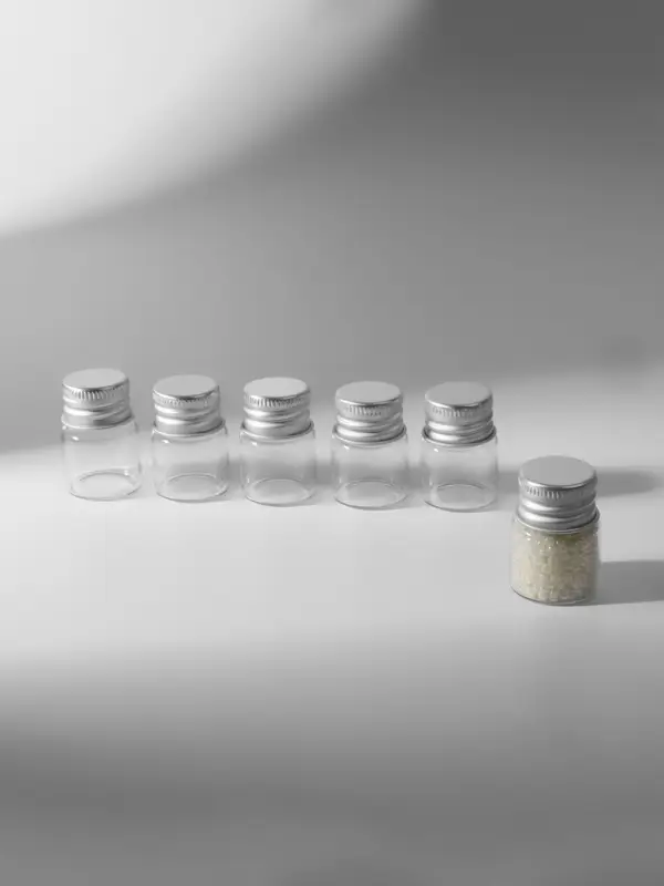 Баночки для хранения бисера, d=2.2&times;3.2 см, 6 шт.