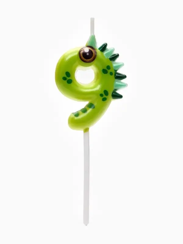 Свеча для торта цифра 9 «Зверюшки», 5 см Свеча для торта цифра 9 «Зверюшки», 5 см