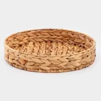 Корзинка для подачи Доляна &laquo;Камыш&raquo;, d=32 см, из соломы
