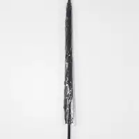 Зонт - трость полуавтоматический &laquo;Однотонный&raquo;, 8 спиц, R=46/55 см, d=92 см, чёрный