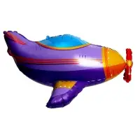 Воздушный шар фольгированный 40" «Самолётик», фигура