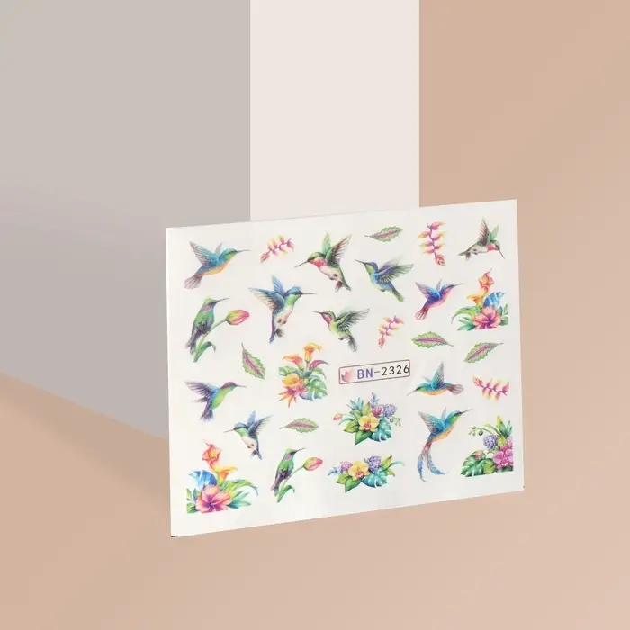 Слайдеры для ногтей «Колибри», разноцветные