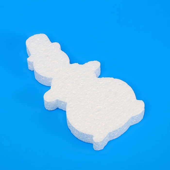 Заготовка из пенопласта Заготовка из пенопласта "Снеговик в шляпе", рельеф, 18 х 2 см