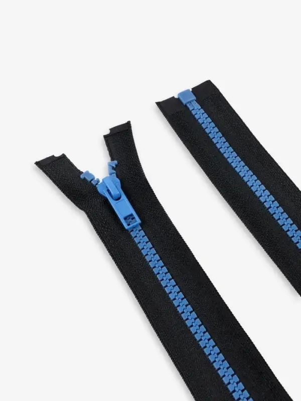 Молния &laquo;Трактор&raquo;, №5, разъёмная, замок автомат, 90 см, чёрная, синяя