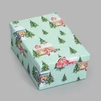 Коробки подарочные новогодние, набор 10 в 1, 37.5&times;29&times;17 - 19&times;13&times;7.5 см
