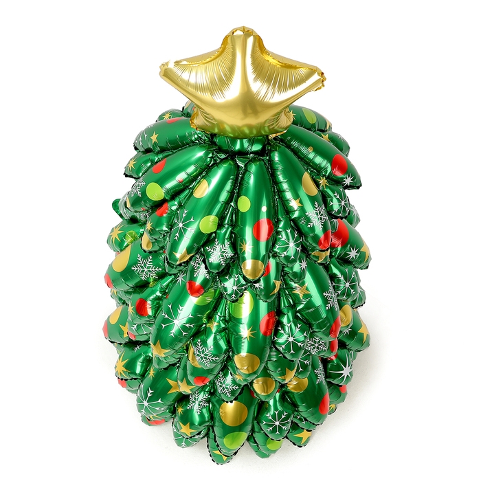 Шар фольгированный 52" &laquo;Большая объёмная новогодняя ёлка&raquo;