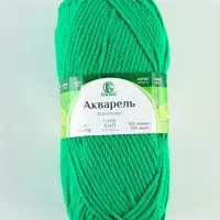 Пряжа &laquo;Акварель&raquo; 50% леакрил, акрил 50% 110 м/100 г (044 трава)