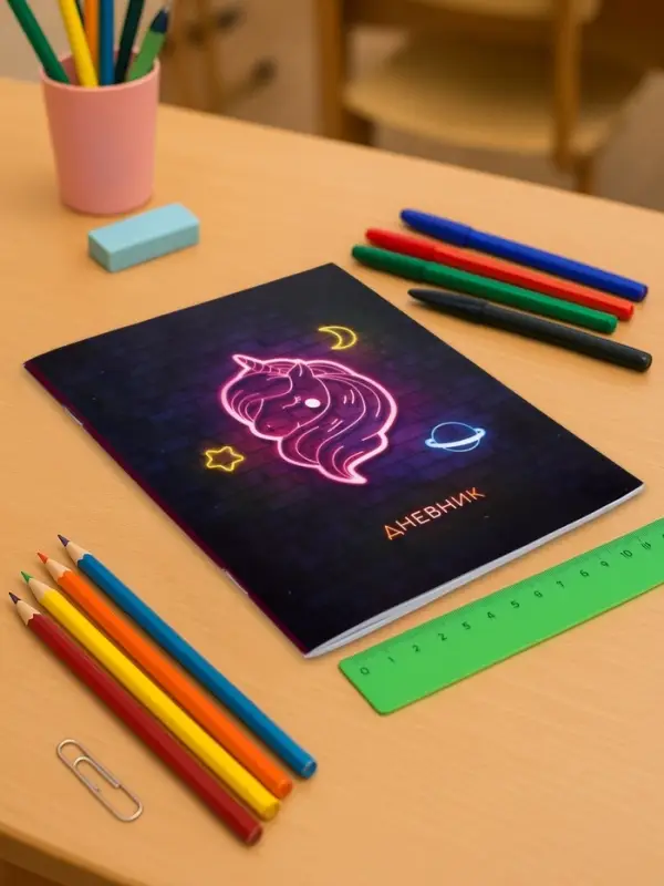 Дневник школьный для 1-11 классов, &laquo;Единорог&raquo;, мягкая обложка, 40 листов