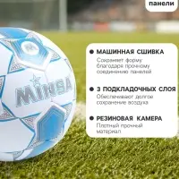 Футбольный мяч MINSA, машинная сшивка, 32 панели, р. 5, TPU
