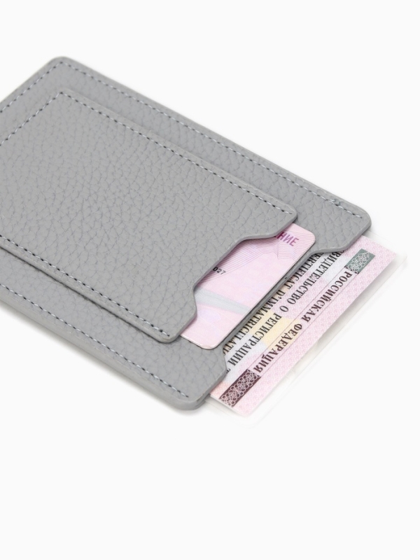 Обложка для автодокументов, цвет голубой