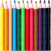 Карандаши цветные 12цв 3-гран Deli Enovation mini, пластик, EC114-12