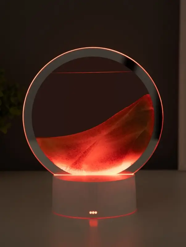 Светильник настольный СТАРТ Sands, LED, 10 Вт, USB, 16&times;16&times;20 см, 3хAA, оранжевый