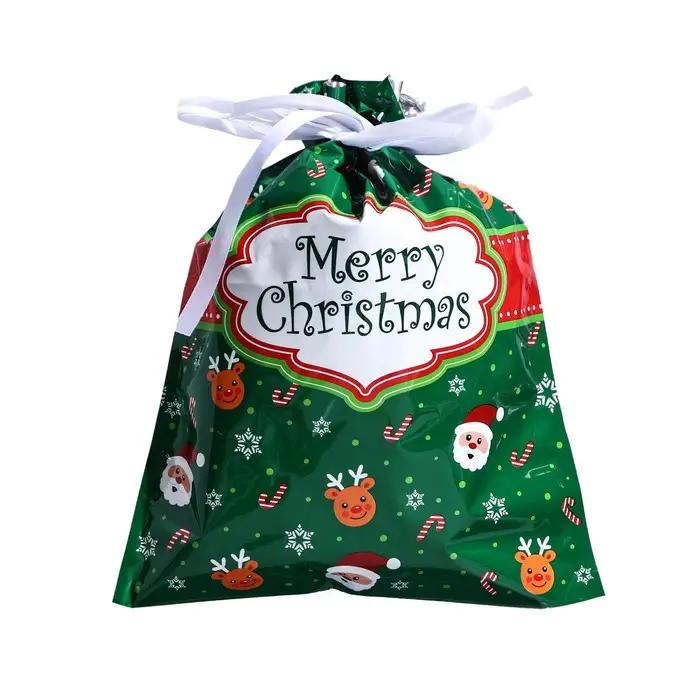 Пакет подарочный с завязками, «Счастливого рождества», 24×32 см Пакет подарочный с завязками, «Счастливого рождества», 24×32 см