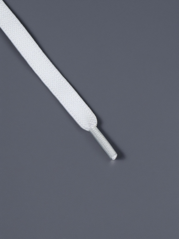 Шнурки с плоск сечением 8мм 100±5см (пара) эласт с фикс бел пакет SS