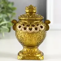 Фигурка гипс &laquo;Самовар&raquo;, 10&times;7 см, под золото