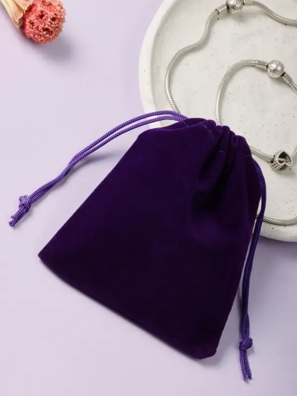 Мешочек бархатный, 10×12 см, фиолетовый Мешочек бархатный, 10×12 см, фиолетовый