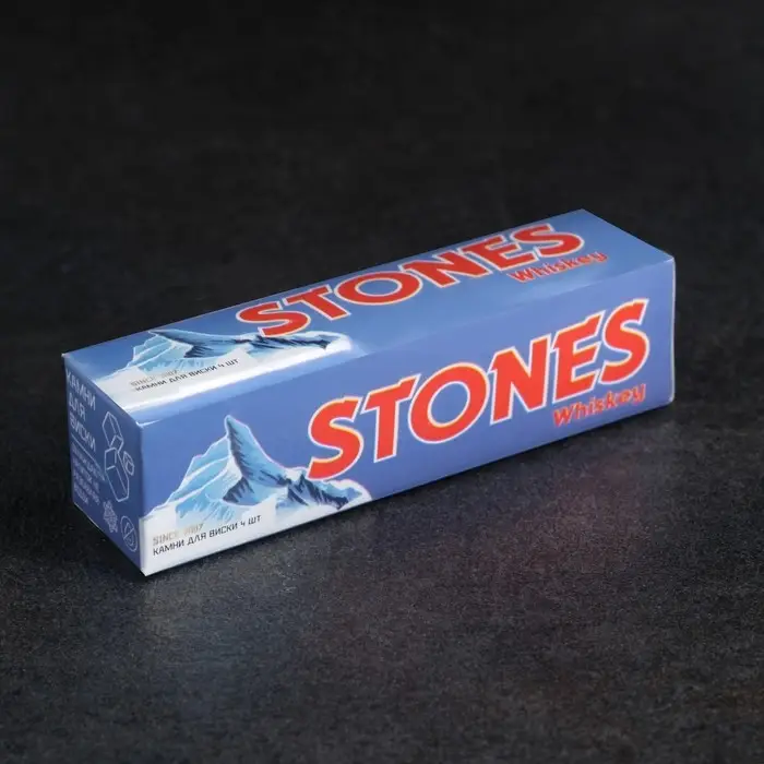 Камни для виски &laquo;Горные вершины&raquo;, натуральный стеатит, 4 шт.