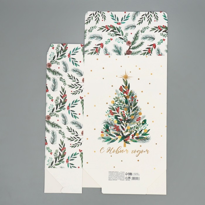 Коробка подарочная новогодняя складная «Елочка», 22 х 30 х 10 см Коробка подарочная новогодняя складная «Елочка», 22 х 30 х 10 см