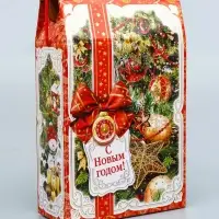 Коробка подарочная новогодняя «Яркий праздник» 22.5×34×10 см