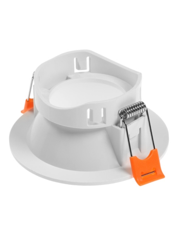 Светильник встраиваемый под лампу MR16, круг, пластик, белый Светильник встраиваемый под лампу MR16, круг, пластик, белый