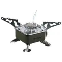 Плита газовая портативная maclay, для кемпинга, 15&times;15&times;9 см, квадратная