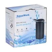 Помпа для воды Aqua Work А2, электрическая, 6 В, 1200 мАч, Type-C, чёрная