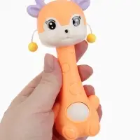 Погремушка-прорезыватель &laquo;Оленёнок Софи&raquo; 2 в 1, от 3 мес. оранжевый/фиолетовый