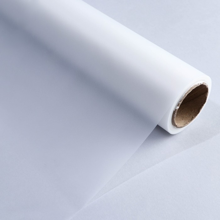Плёнка для цветов упаковочная матовая «Прозрачная», 0.5 х 9 м Плёнка для цветов упаковочная матовая «Прозрачная», 0.5 х 9 м