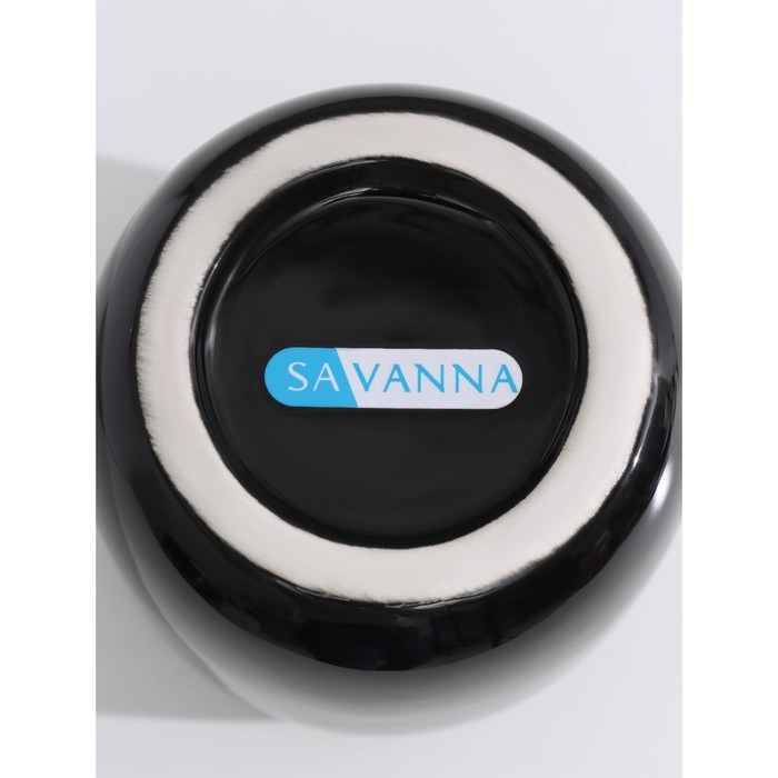 Набор аксессуаров для ванной комнаты SAVANNA Monro, 4 предмета (мыльница, дозатор для мыла 450 мл, стакан, баночка), цвет чёрный Набор аксессуаров для ванной комнаты SAVANNA Monro, 4 предмета (мыльница, дозатор для мыла 450 мл, стакан, баночка), цвет чёрный