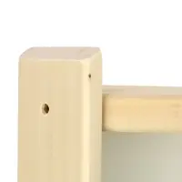 Абажур для бани и сауны, деревянный, настенный, со вставкой из белого стекла, &laquo;Добропаровъ&raquo;