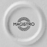 Тарелка Magistro Line, d=20.5 см, фарфор, белая