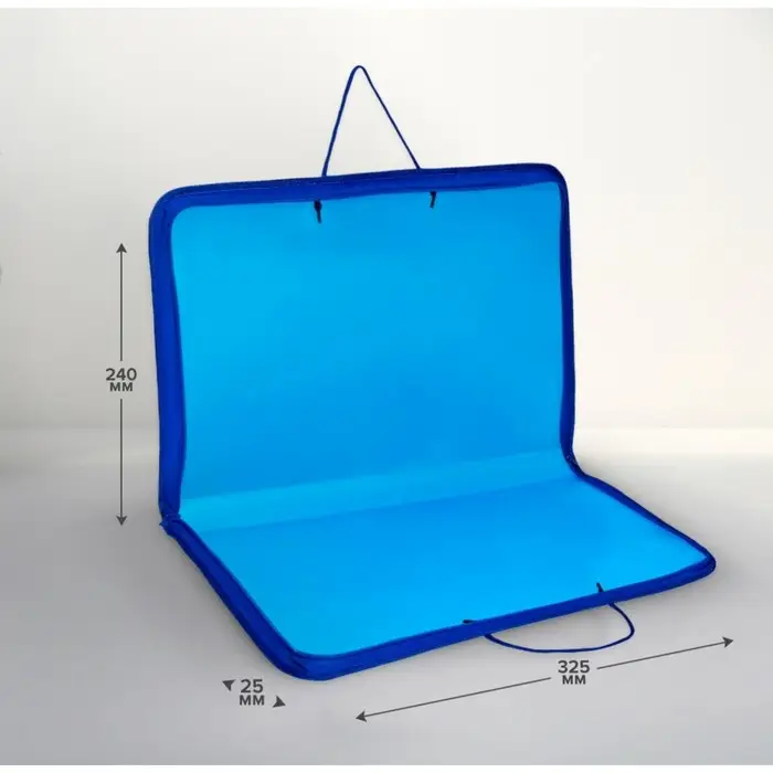 Папка с ручками А4, 325 х 240 х 25 мм, молния вокруг, пластиковая, Папка с ручками А4, 325 х 240 х 25 мм, молния вокруг, пластиковая, "Офис"