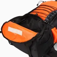 Рюкзак туристический, 90 литров, 6 наружных карманов, шнуровка, оранжевый