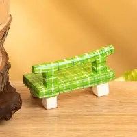 Мебель для кукол &laquo;Скамейка&raquo;, 8.5&times;4&times;5 см, дерево, зелёная