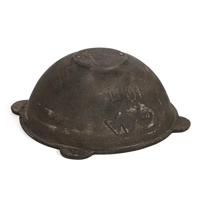 Казан, 10 л, плоское дно, алюминиевая крышка, чугун