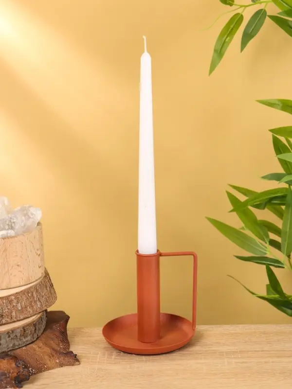 Подсвечник на 1 свечу текстурный с ручкой и блюдцем «Терракотовый», 10×10×9.5 +/- 0.5 см Подсвечник на 1 свечу текстурный с ручкой и блюдцем «Терракотовый», 10×10×9.5 +/- 0.5 см