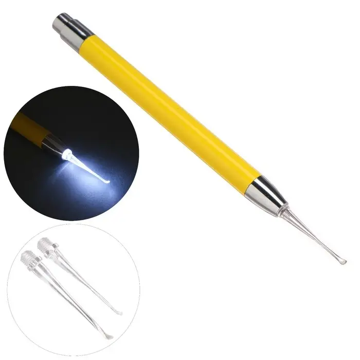 Палочка для чистки ушей с подсветкой, ААА, 14&times;1.2 см