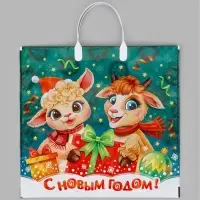 Пакет &laquo;Забияки&raquo;, полиэтиленовый с пластиковой ручкой, 37&times;34 см, 80 мкм