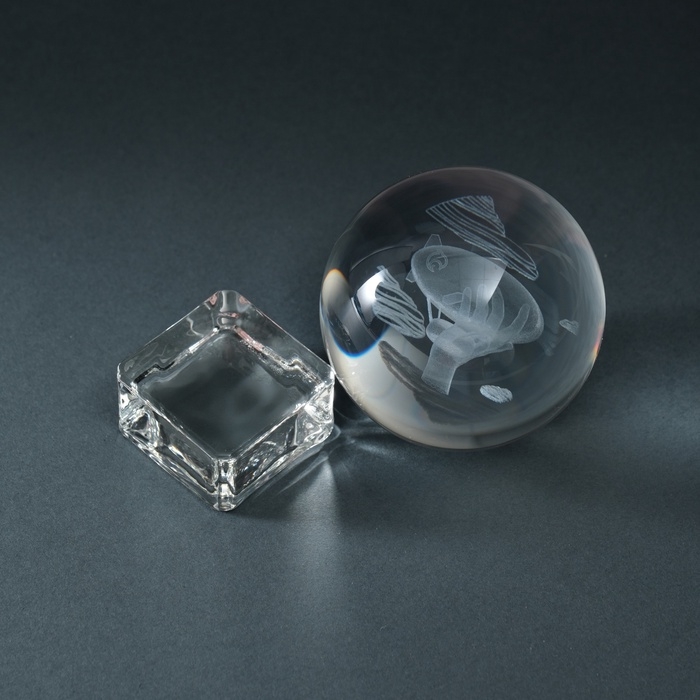 Сувенир стекло шар Сувенир стекло шар "Дирижабль" d=6 см