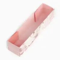 Коробочка для макарун с PVC крышкой «С любовью», 19.5 х 5 х 4.5 см
