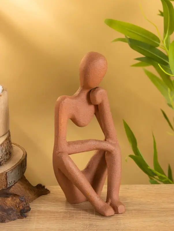 Сувенирный набор "Мыслители" 9х6х20 см (3 шт), алюминий